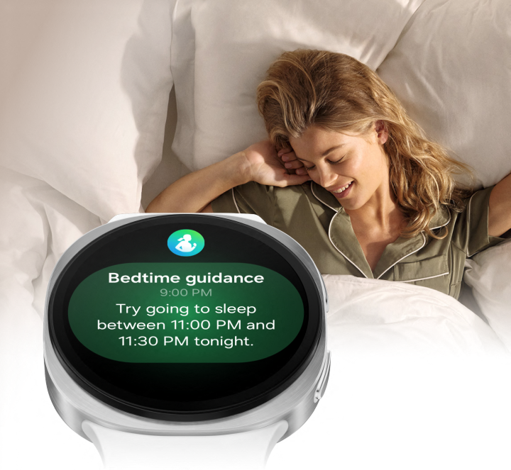Image of watch8 showing bedtime routine guidance