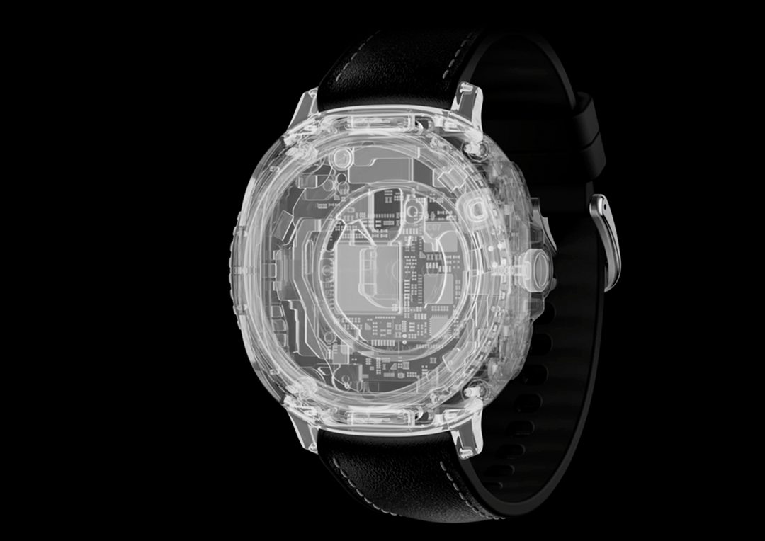 An in-depth image of the Galaxy watch8 showing off the hight level design