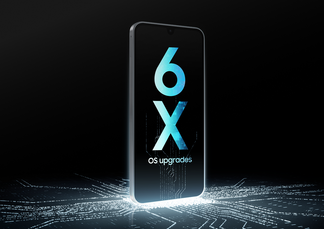 Illustration displaying 6x OS upgrades