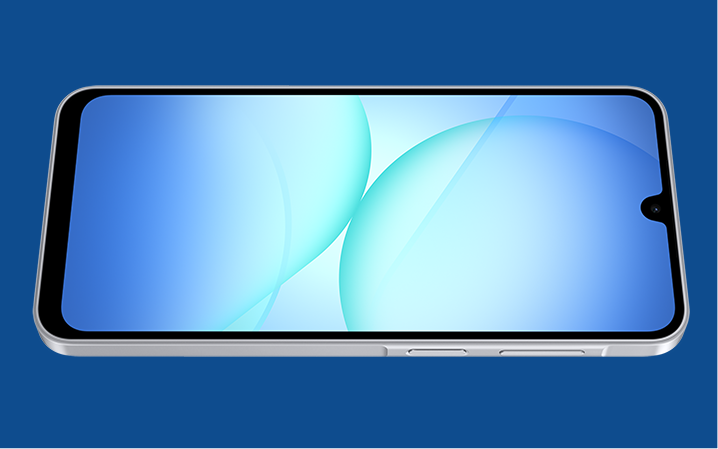 Top-down image of the new 6.7 Amoled screen