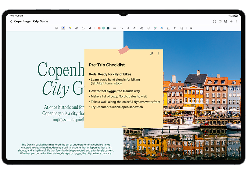 Illustration showing the handwriting help feature