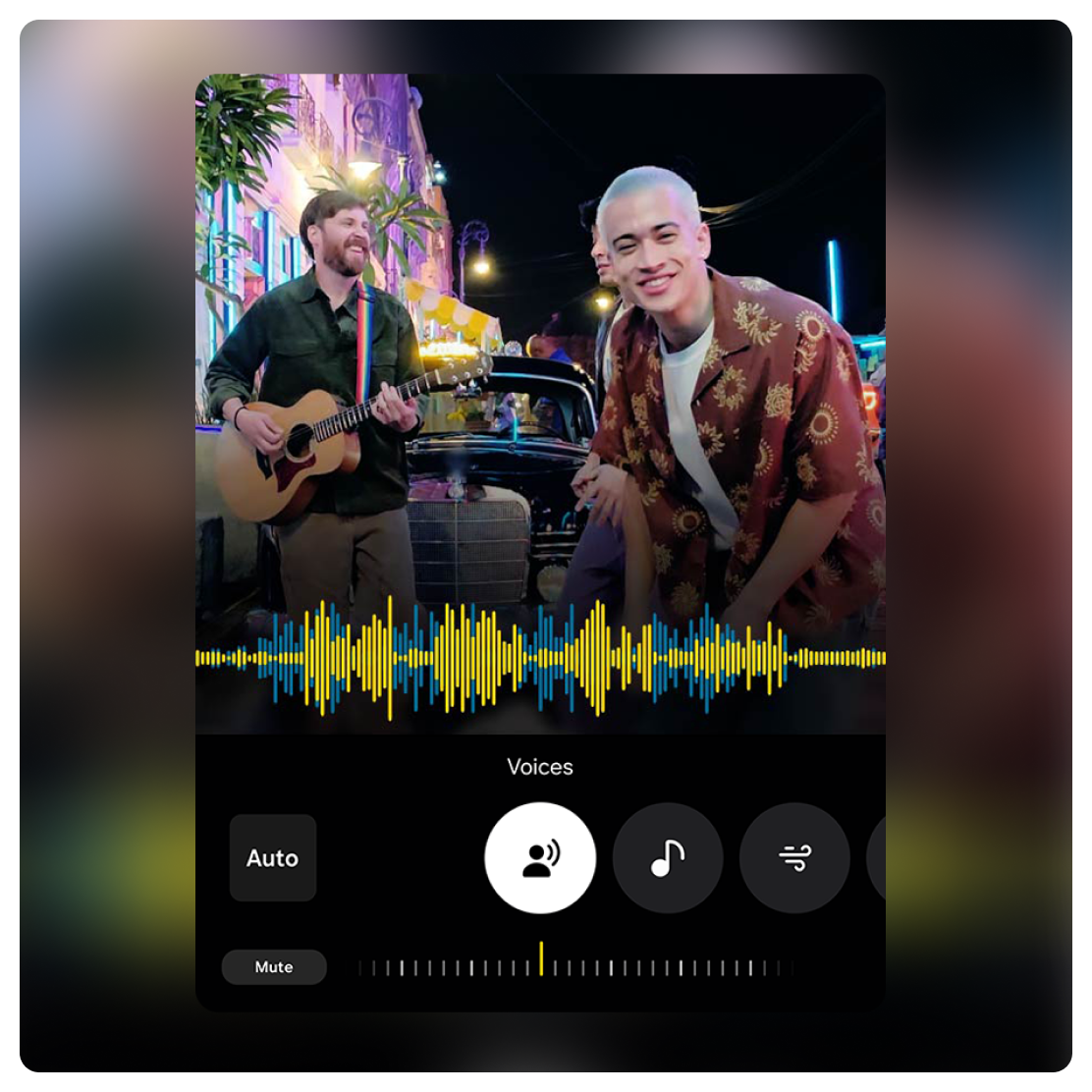 A group of people jamming on music