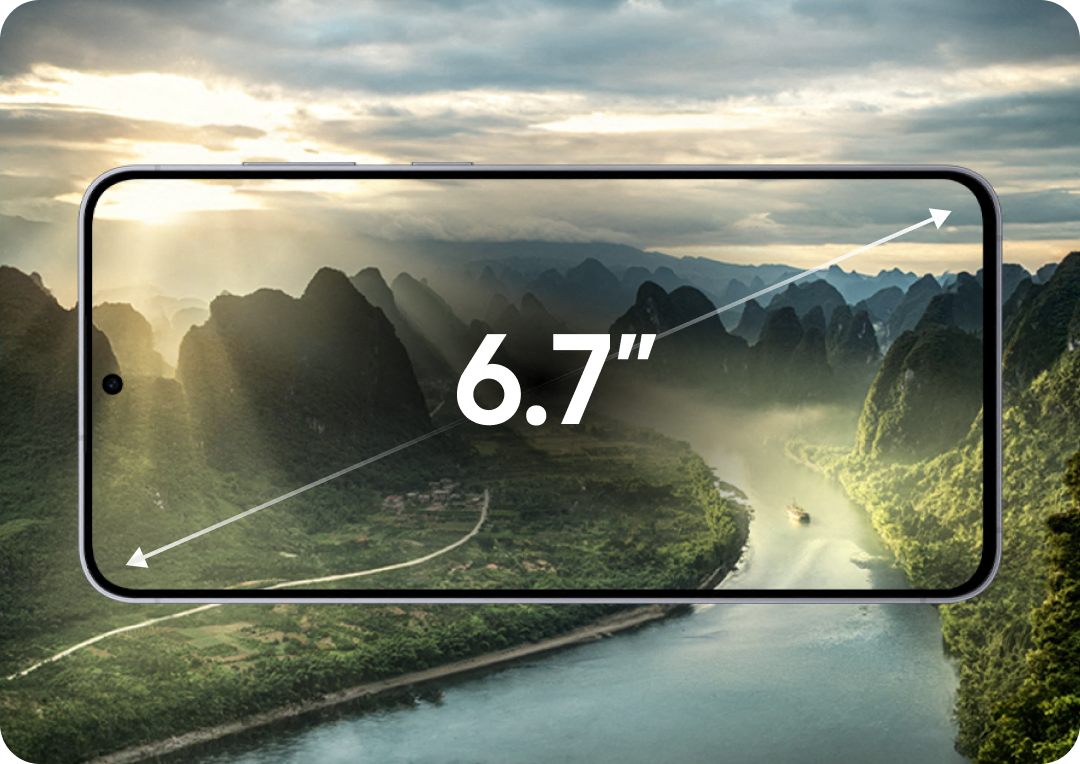 A sceneic view of a river flowing between the mountains and a boat in the river