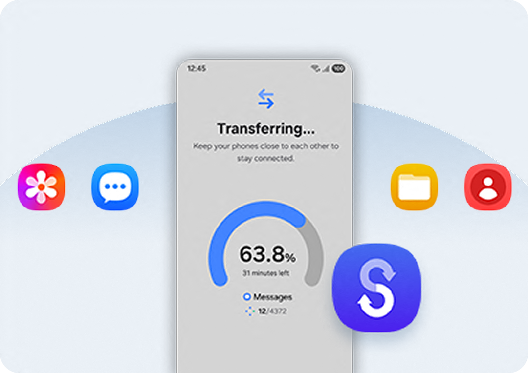 Illustration of effortless data transfer 