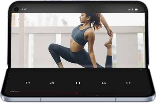 Showcasing YouTube videos on the Pixel Pro fold