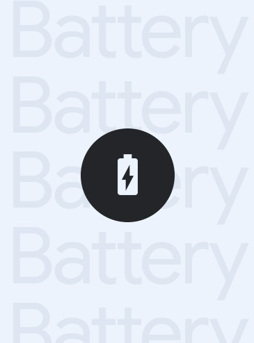 Battery icon with a lightning bolt, indicating power or charging status