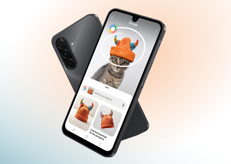 An illustration showcasing the circle to search with Google feature