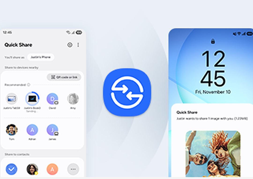 IMage showcasing the Quick Share feature