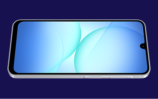 Top-down image of the new 6.7 Amoled screen