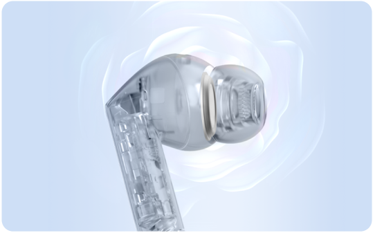 An x-ray view of the inside of the Buds3 FE showing it's powerful components