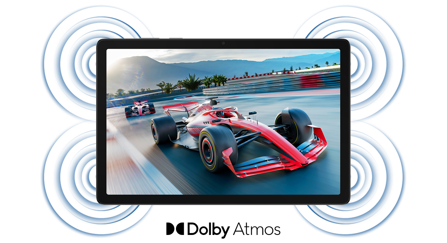 Illustration showing the audio system of the Tab A11+