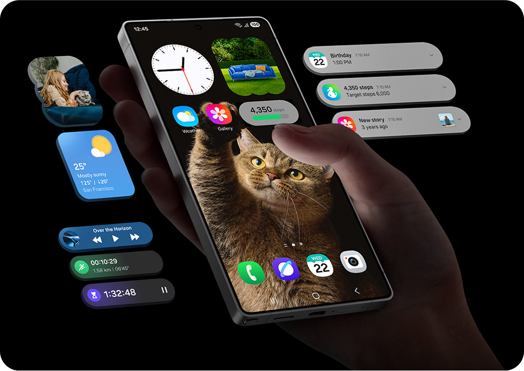 One UI possibilities being displayed
