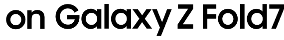 Z Fold7 official lettermark