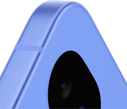 Close up shot of rear of Pixel 10a in Lavender.