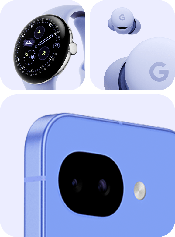 Image of PIxel Watch 4 in Iris.