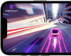 iPhone 17e showing a racing game being played
