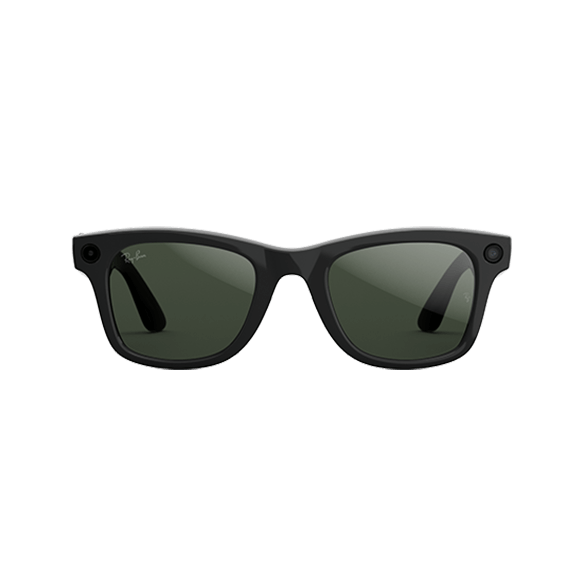 Ray Ban Meta Wayfarer Gen 2 Shiny Black / Transitions Green Graphite 