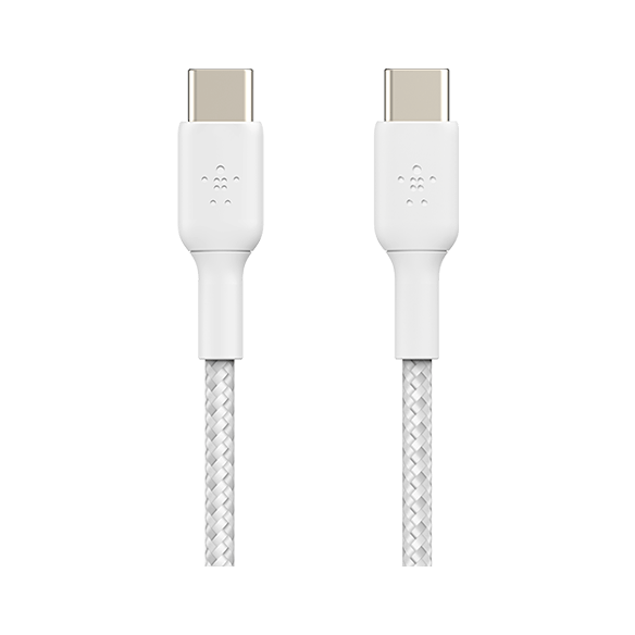 Belkin Braided USB-C to USB-C Cable 2M White 