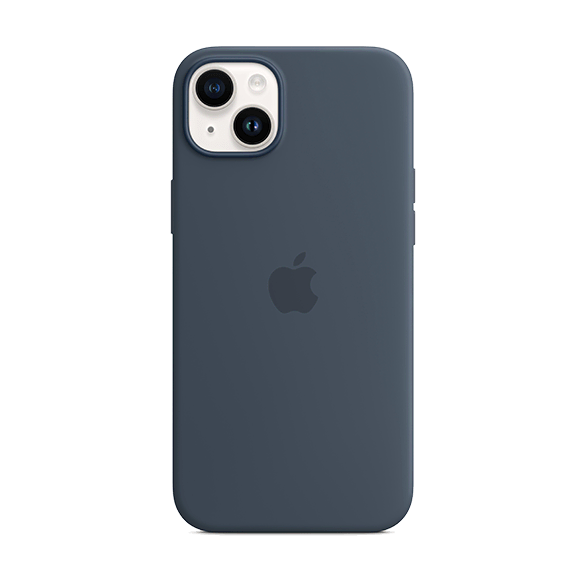 Apple iPhone 14 Plus Silicone Case with MagSafe Storm Blue 