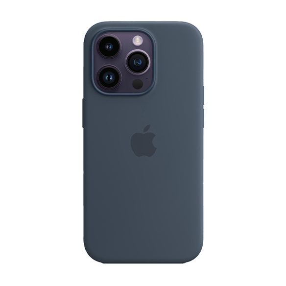 Apple iPhone 14 Pro Silicone Case with MagSafe Storm Blue