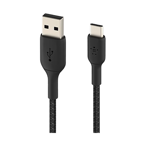 Belkin USB-A to USB-C Braided Charging Cable 1M Black 