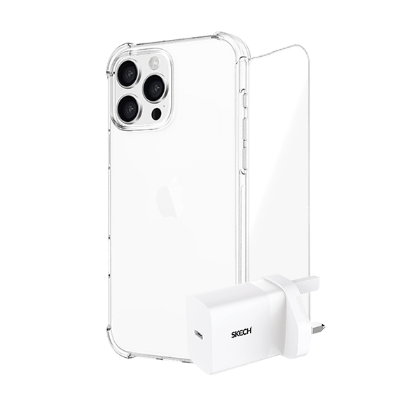 Skech iPhone 16 Pro Max Power & Protect Bundle Clear 
