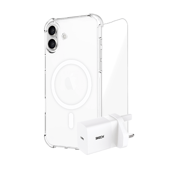 Skech iPhone 16 Power & Protect Bundle Clear 