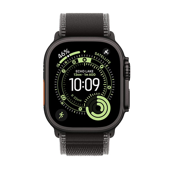 Apple Watch Ultra 3 Titanium with Trail Loop Black / Charcoal - S/M 64GB