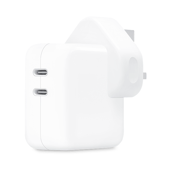 Apple 35W Dual USB-C Port Power Adapter White 