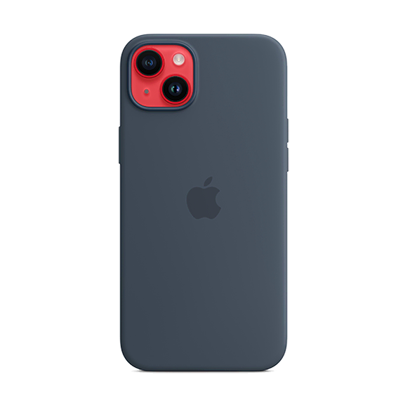 Apple iPhone 14 Plus Silicone Case with MagSafe Storm Blue 