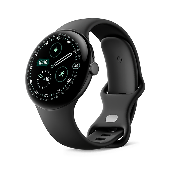Google Pixel Watch 4 45mm Matte Black / Obsidian Band