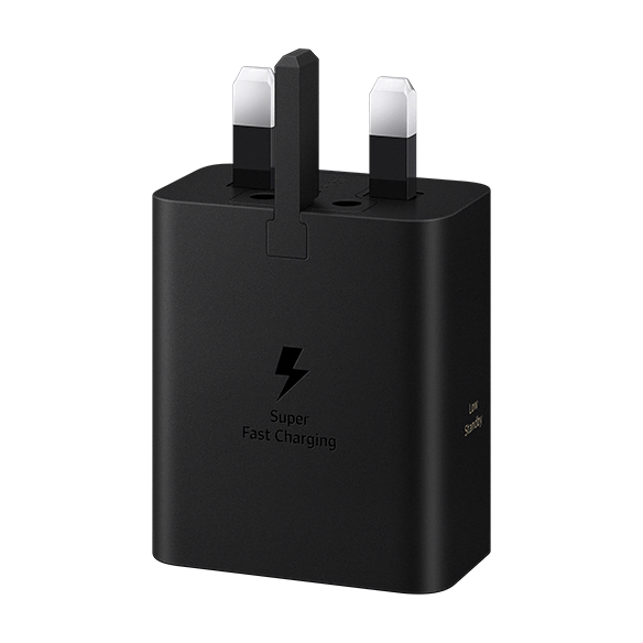 Samsung 60W Super Fast Charger 2.0 cable not included Black 