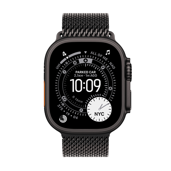 Apple Watch Ultra 3 Titanium with Milanese Loop Black - M 64GB