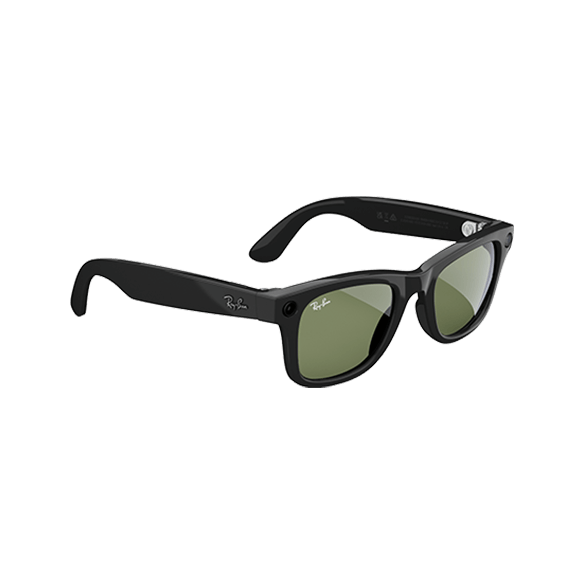 Ray Ban Meta Wayfarer Gen 2 Shiny Black / G15 Green 