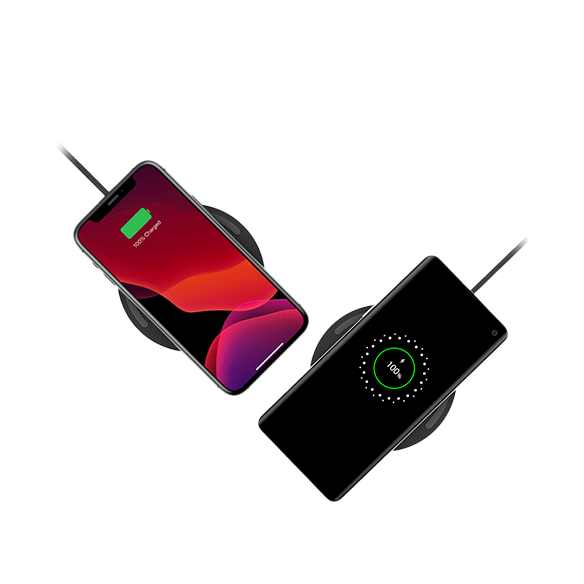 Belkin 10W Wireless Charging Pad with Charging Plug and Cable Black 