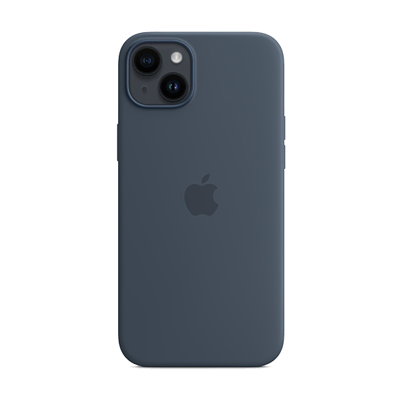 Apple iPhone 14 Plus Silicone Case with MagSafe Storm Blue 