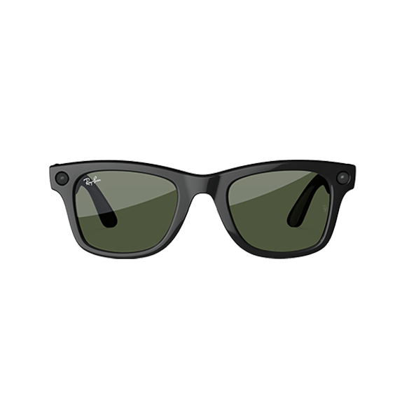Ray Ban Meta Wayfarer Gen 2 Shiny Black / G15 Green 