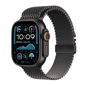 Apple Watch Ultra 2 Black Titanium with Titanium Milanese Loop Pre Order