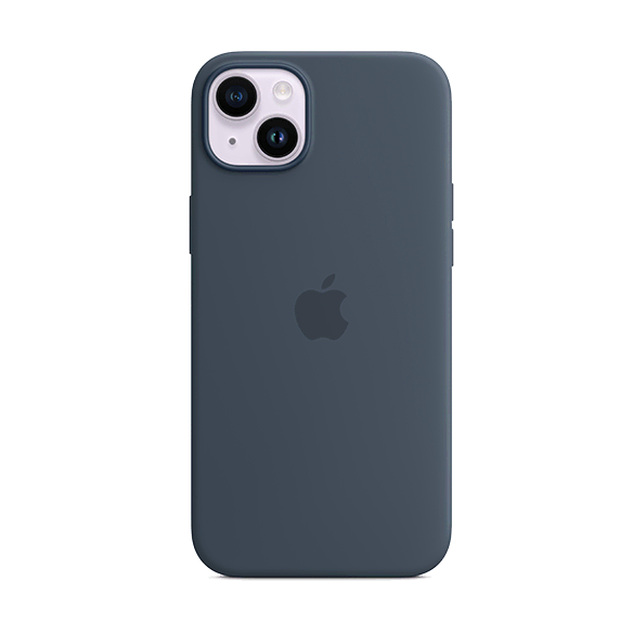 Apple iPhone 14 Plus Silicone Case with MagSafe Storm Blue 